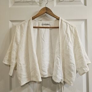 Abercrombie & Fitch Cream Crop Top